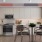 a kitchen with a dining area
